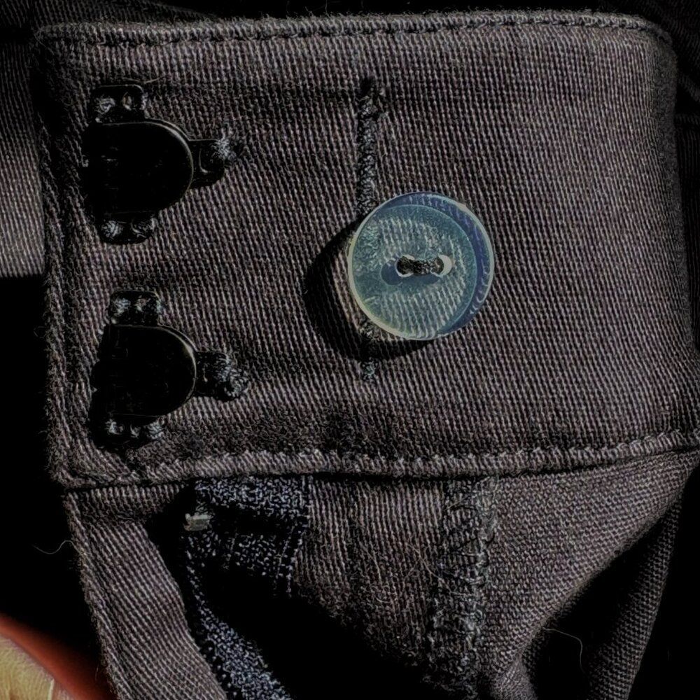 Garnet Hill NEW Pants 14 Cotton Dark Brown Slim Fit Zipper 4 Pockets No Tags - Picture 2 of 8